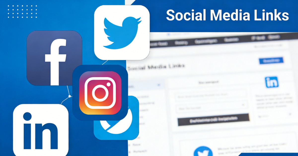 ソーシャルメディアリンク：なぜ重要なのか、効果的な活用方法